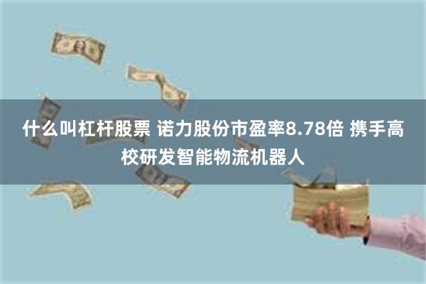 什么叫杠杆股票 诺力股份市盈率8.78倍 携手高校研发智能物流机器人