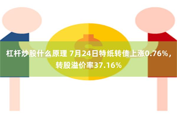 杠杆炒股什么原理 7月24日特纸转债上涨0.76%，转股溢价率37.16%