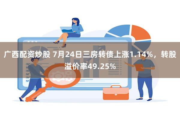 广西配资炒股 7月24日三房转债上涨1.14%，转股溢价率49.25%